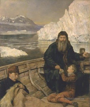 le dernier voyage de Henry Hudson 1881 John collier préraphaélite orientaliste Peinture à l'huile